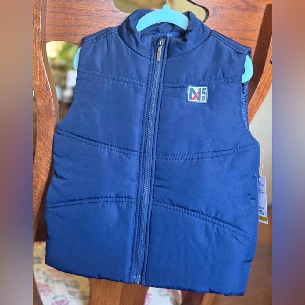 Nautica Dark Blue Quilted Vest